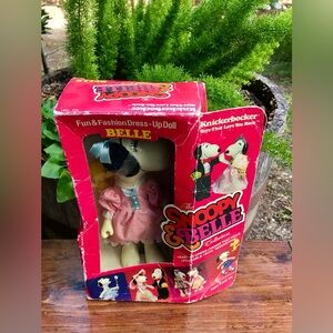 Vintage 1965 KNICKERBOCKER Snoopy Belle Poseable Figure Doll Accessory Woodstock
